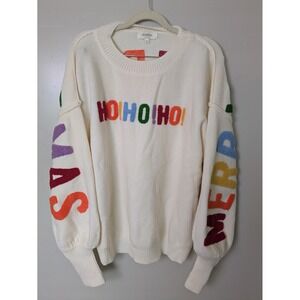 Mello Cream HO HO HO Merry Christmas Sweater Size M